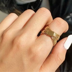 Gold Plated Multilayer Ring